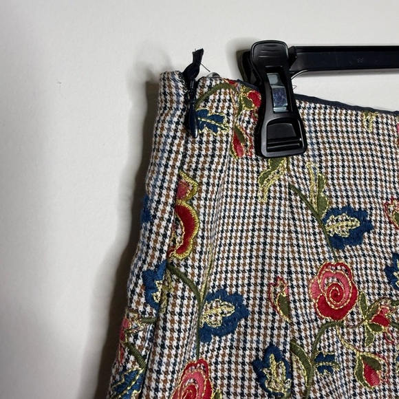 Brooks Brothers Floral Checkered Midi Skirt - Red and Green - Picture 5 of 6